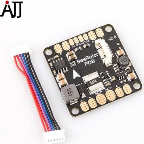 BeeRotor Power Distribution Board V2.0 5V 12V Output Optimization For BeeRotor F3 Flight Controller