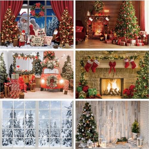 Yeele Christmas Backdrop Wood Board Light Winter Snow Gift Star Bell Vinyl Photography Background For Photo Studio Photophone