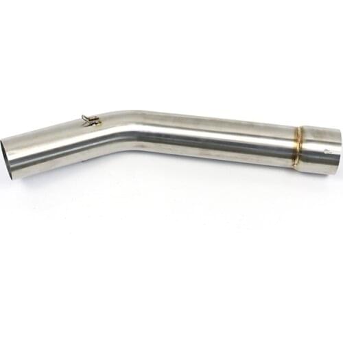 Slip On Motorcycle Exhaust Middle Link Pipe CONNECTER Escape Moto Elbow for Yamaha R6 1998 1999 2000 2001 2002 2003 2004 2005