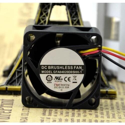 Brand new original GFA04020H05HH-1 4020 5V 0.30A server fan 3 wire