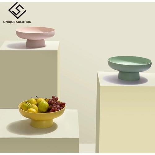 Nordic PP Fruit Storage Rack Removable Snack Tray Drainer Basket Candy Plate Home Organizer Kitchen Tool For Vegetable Cookies