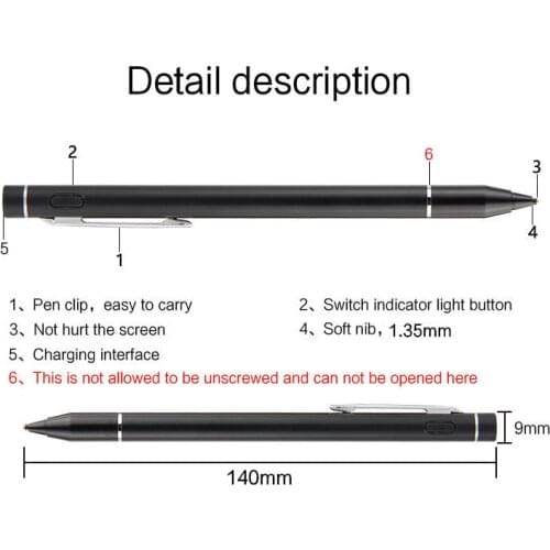 Tablet Stylus pen Case NIB 1.35mm For Teclast M18 P10HD P20hd M40 P80 X P80X 4G Active Pen Capacitive Touch Screen pen