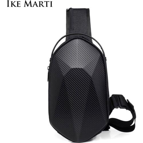 IKE MARTI Mens Bags Shoulder Bags Multi-function Waterproof Mens Messenger Bags Leisure Short Trips Chest Bags Usb Charging
