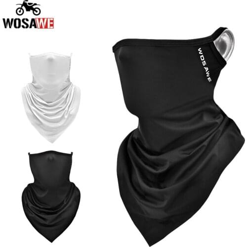 WOSAWE Motorcycle Balaclava mask Triangle scarf Moto mask Bicycle Bandana Mask Full Cover Shield Motocross Headwear Headgear