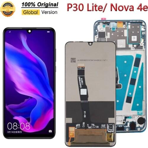 For Huawei P30 Lite/ Nova 4E LCD Display Touch Screen Digitizer Assembly LCD Display P30 Lite Lcd Repair Parts