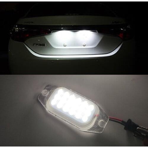 1 Set Led License Plate Lights For Toyota Land Cruiser Fj80 91-97 Lexus LX450 96-98 Prado 10-16 Number Plate Lamp Bulb