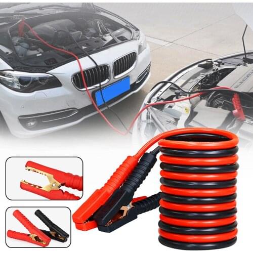1 Pair 2.5m 1000A Car Battery Emergency Ignition Start Wire Jumpers Booster Cable