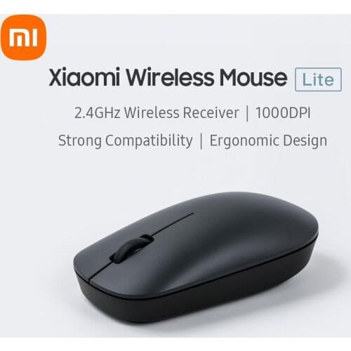 2021 Xiaomi Mi Wireless Mouse Lite Silent Ergonomic 2.4G 1000DPI Wireless Laptop Mice Mini Wireless Mouse for Laptop PC Computer