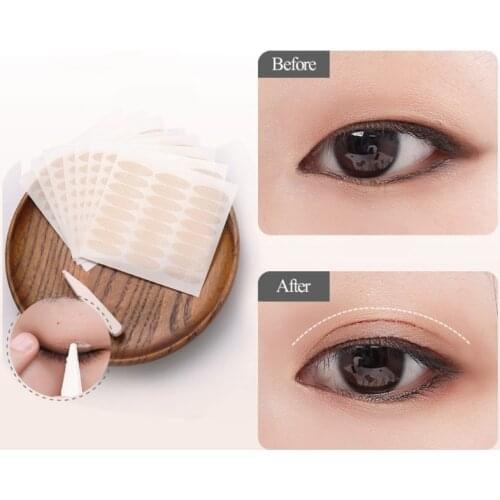 5pcs Lace Double Eyelid Stickers Natural Invisible Double Eyelid Tape Sticker Mesh Self-Adhesive Eyelid Tools Makeup Cosmetic