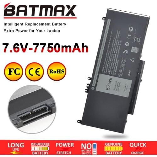 Batmax 7.6V 62Wh 6MT4T Battery for Dell Latitude E5470 E5570 Notebook 15.6" M3510 TXF9M 79VRK 07V69Y 7V69Y
