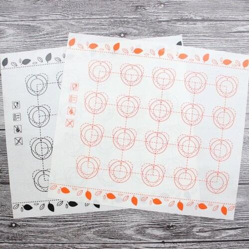 Macaron Cake Baking Mat Silicone Fondant Baking Accessories Oven Baking Tools Pastry Tools Dough Roll Mats Pad 40X30CM/29X26CM