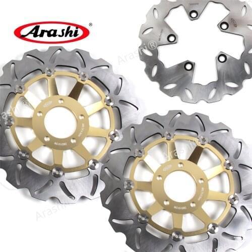 ARASHI For SUZUKI GSXR1100 CNC Front Rear Brake Rotors Disc GSX-R1100 1989 1990 GSX R1100 / GSXR750 GSX750R 1989-1995