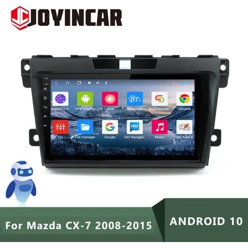 JOYINCAR 2G + 32G Android 10 System Car Radio For Mazda CX-7 2008-2015 Wifi Car DVD GPS Navigation Stereo Multimedia MP5 Player