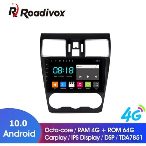 9" Android 10.0 RAM 4G ROM 64G for Subaru WRX Forester 2016-2020 Car Dvd Gps Navigation Radio Multimedia Player Stereo Head Unit