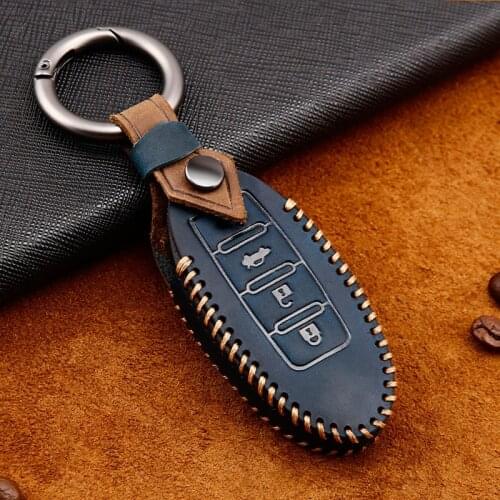 Car key case cover fob bag For Nissan Tidda Livida X-Trail T31 T32 Qashqai Note GTR for Infiniti QX50 M25 FX35 QX60 QX70 G25 Q50