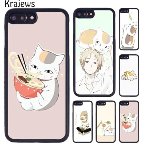 Krajews Nyanko Sensei Natsume Yuujinchou Phone Case For iPhone X XR XS 11 12 Pro MAX 5 6 6S 7 8 Plus Samsung Galaxy S7 S8 S9 S10