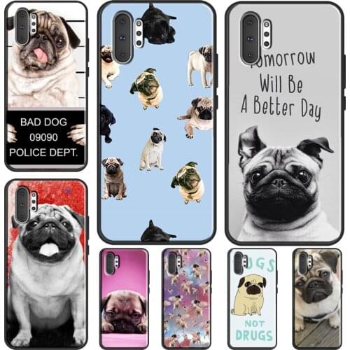 CUTE PUPPY PUG DOG MOPS Case For Samsung Galaxy S21 Ultra Note 20 Note 10 Plus S8 S9 S10 Plus S10e S20 FE Cover