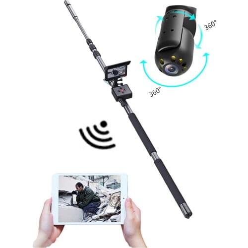 360° Rotation 1080P Life Search Camera 5" DVR Two-way Talk Car Chassis Checking Detector Explosive Suspect Inspector Wifi Trans