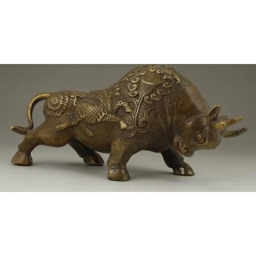 Exquisito vívido chino hecho a mano de latón