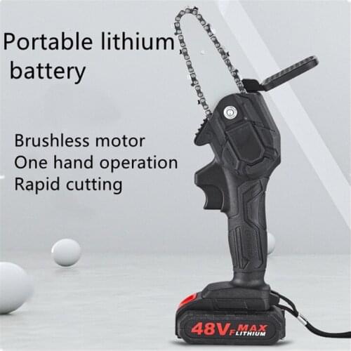 Mini 4-inch Pruning Saw Electric Chainsaws Removable Handheld Lithium Electric Saw For Fruit Tree Garden Trimming