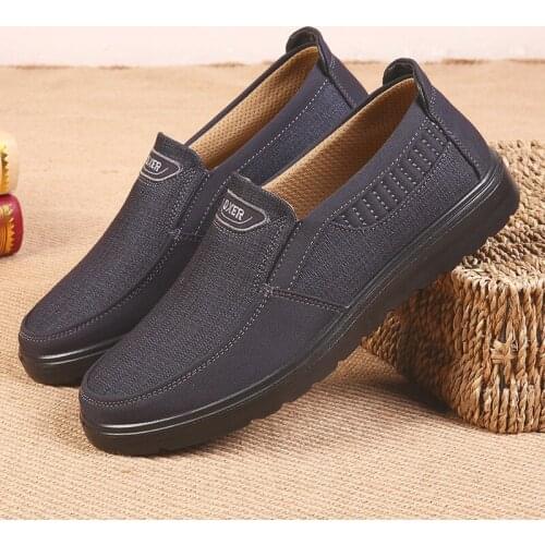 Mens Autumn Upscale Shoes 38-48 Comfortable Men Casual Shoes Canvas Shoes Breathable Loafers Slip-on Footwear Slipon Walking