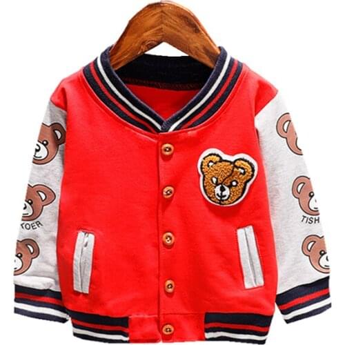 Spring Autumn Children Cotton Baby Boys Clothes Cartoon Coat One Piece Infant Out Kid Fashion Toddler Casual Clothing Tracksuits