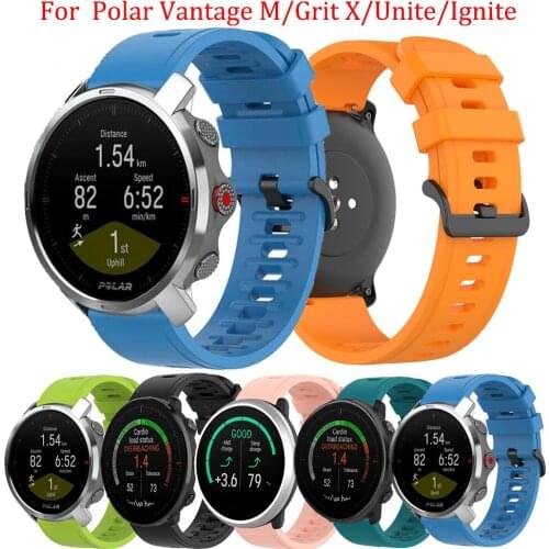 New 20/22MM color Wrist Strap For Polar Grit X/Unite Smart Watch Band For Polar lgnite/Vantage M Sport Silicone Watch Strap