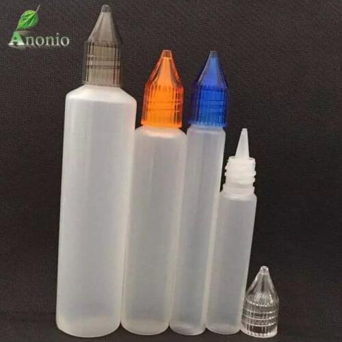 15ml Plastic bottle for eliquid, 30ml PE pen shape bottle with crystal cap e liquid bottle empty bottles fancy acrylic color cap