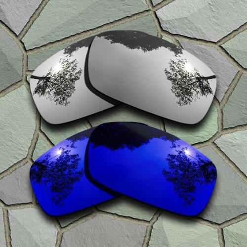 Chrome&Violet Blue Sunglasses Polarized Replacement Lenses for Oakley X Squared