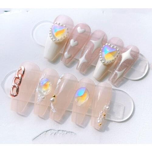 Korean Symphony Aurora Transparent 3D Nail Art Decoration DIY Nail Art Tool Nail Art Diamond Manicure Accessories