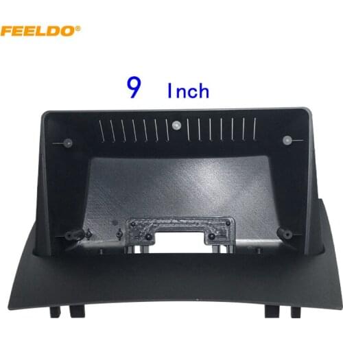 FEELDO Car Audio Fascia Frame Adapter For Renault Megane 2 9" Big Screen 2DIN Dash Fitting Panel Frame Kit #HQ6797