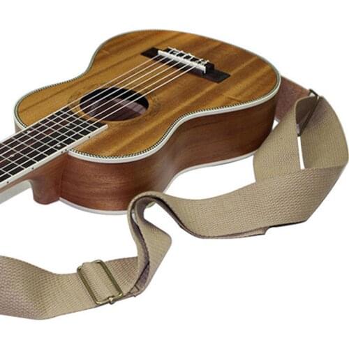Adjustable Canvas Faux Leather Ends Electric Folk Guitar Bass Ukulele Strap гитара Guitar Parts & Accessories