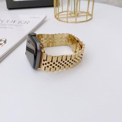 Replacement bracelet For Apple watch 44mm 42mm 40mm 38mm Metal stainless steel strap for iwatch 6 5 4 3 SE band