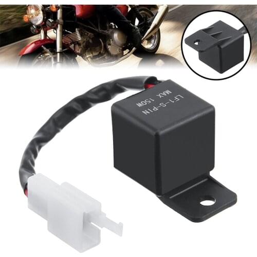 Mayitr 1pc 12-24V 150W LED Motorcycle Indicator Light Scooter Flasher Lamp Relay Accessories Parts