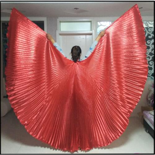 11Color Belly Dance Butterfly Wings Adult Women Gold Belly Dance Costume Shinny Indain Stage Performance 360 Degrees Dance Wear