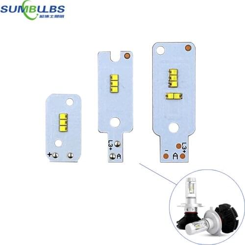 2pcs/lot LED ZES Chip for X3 Car Headlight Bulbs H1 H4 H7 H3 880 9005 9006 H11 H13 9004 9007 X3 Auto LED Headlamp Chip Accessory