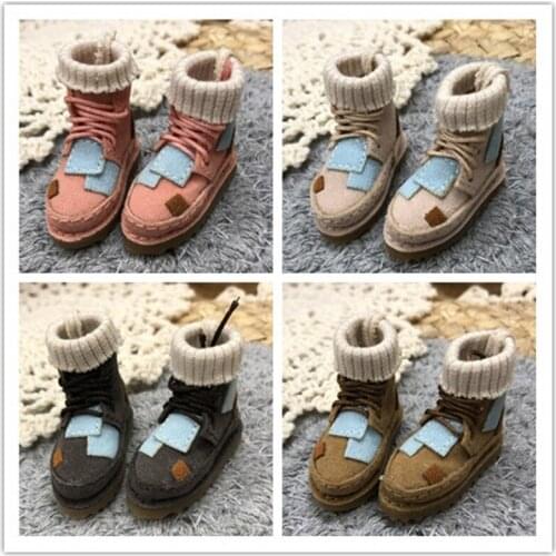 3.5cm Blyth Vintage Patch Boots 1/6Doll Shoes(Fit Azone,OB,MMK,FR,HOLALA,LCY,JerryB,BJD)