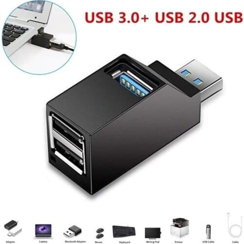 3 Port USB Hub Mini USB3.0 High Speed Hub Splitter Box for PC Laptop U Disk Card Reader for Mobile Phone
