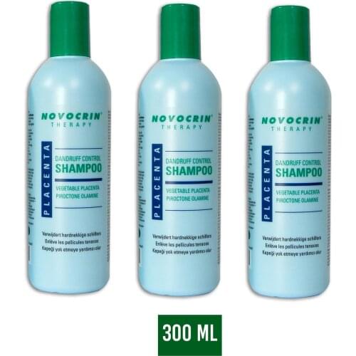 Placenta Anti-Hair Loss and Stimulates Hair Growth Botanical Vitamin Anti-Dandruff Hair Shampoo 3 Packs