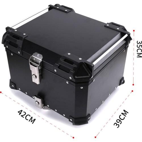25/36/45/55/65/80/100L Motorcycle Rear Trunk General Refit Aluminum Alloy Waterproof and Anti-collision Travel