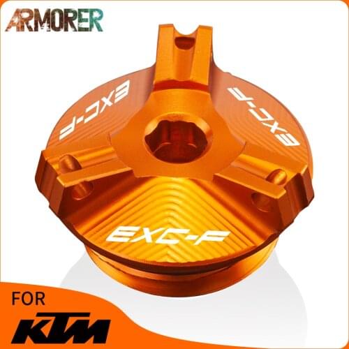 CNC Aluminum Motorcycle Accessories For KTM 350XCF-W 250/450 XC-F 250 450SX-F 500EXC-F Oil Filler Cover Screw Plug Cap Bolt 2020