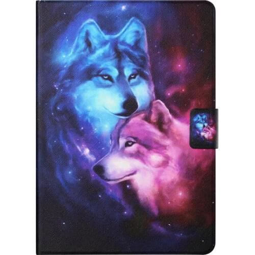 Kids Animal Paint Tablet Case For Samsung Galaxy Tab A A6 10.1 2016 T580 T585 SM-T585 T580N Silicone + PU Leather stand cover