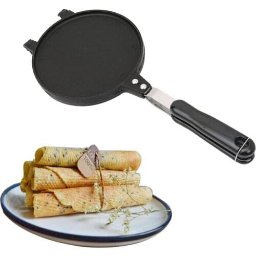Diameter 17cm Waffle Molds Aluminum Alloy Non-Stick Baking Waffle Maker Kitchen Bakeware Egg Roll Moulds Waffle Maker Mold Tool
