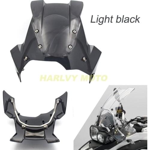 F650GS F800GS Motorcycle Modification Windshield WindScreen w/ Mounting Support Bracket Kit for BMW F650/800 GS 2008 - 2017