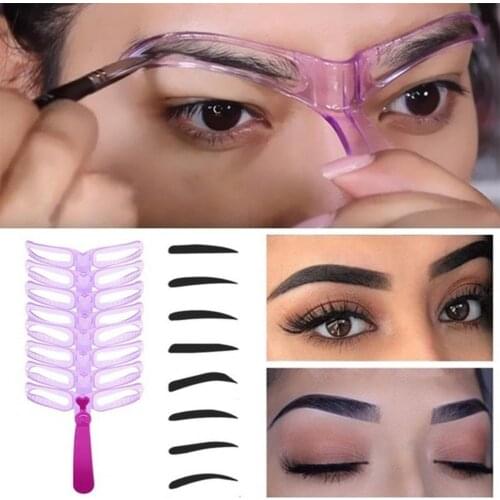 Eyebrow Shaper Practical Seamless Plastic Eyebrow Shaper Eyebrow Template for Home