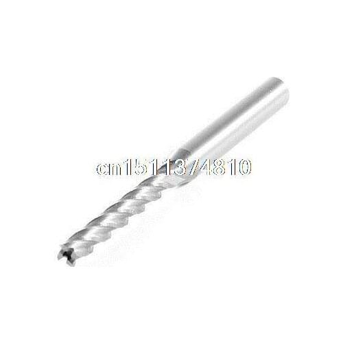 Straight Shank 4 Flutes End Mill Milling Cutter 4mm x 6mm x 30mm x 68mm