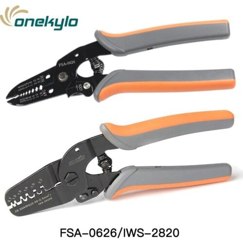 Mini Micro Open Barrel Crimper Tools IWS-2820 for Crimping 28-20AWG JAM, Molex, Tyco, JST Terminals wire stripper plier