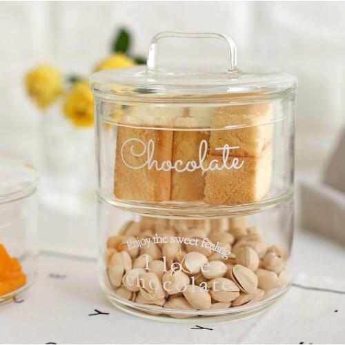 Nordic Style Glass Bowl Cover Set Simple Home Storage Set Creative and Refined Transparent Tableware Cutlery Set