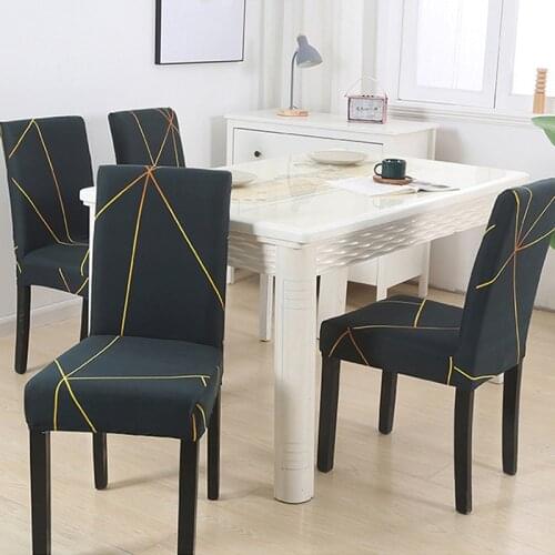 2021 New European Style Elastic Chair Cover One-Piece Dining Chair Cover Wedding Hotel Banquet Home Chair Cover