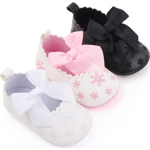 New Cute Floral Baby Girls Shoes For Newborn 2021 Infant Toddler Girl Princess Shoe Soft Sole Prewalker Anti-slip Baby Shoes